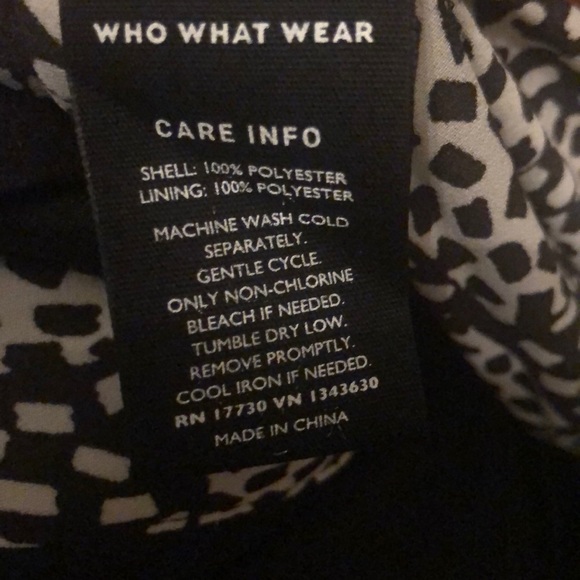 Who What Wear Domino Dots Dress - Picture 4 of 4